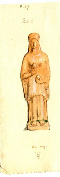 200, female figure holding 2 balls in her hands